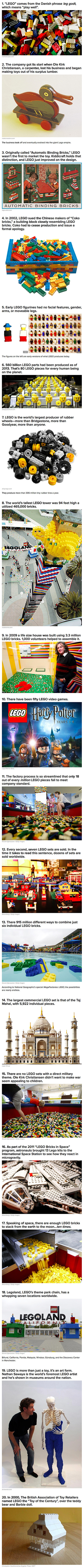 20 Fun and Interesting Facts You May Not Have Known About LEGO