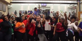 A Cool Teacher Organized A School-Wide Dance Party To “Uptown Funk”